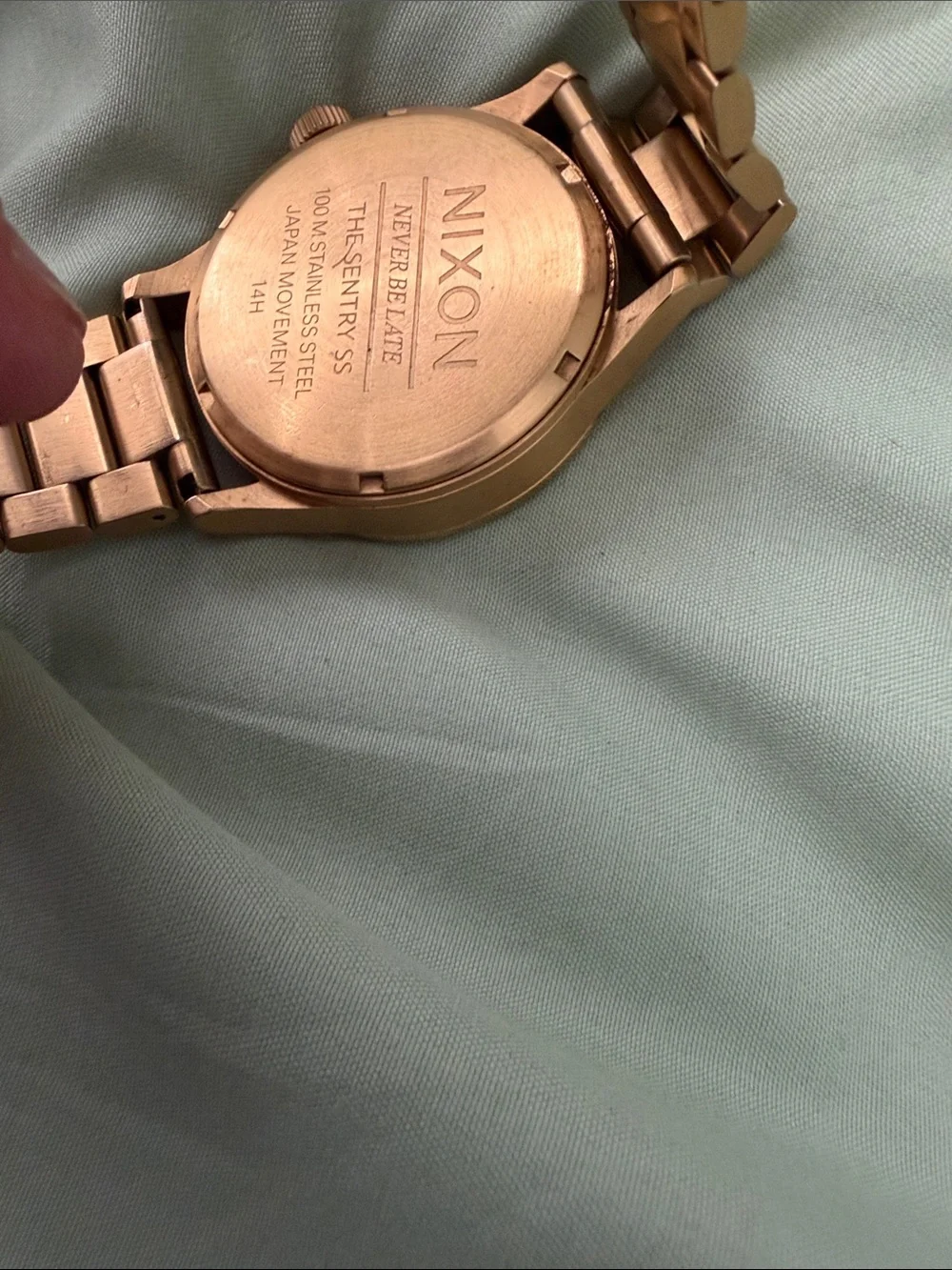 Nixon Gold Men's Watch with Black Dial